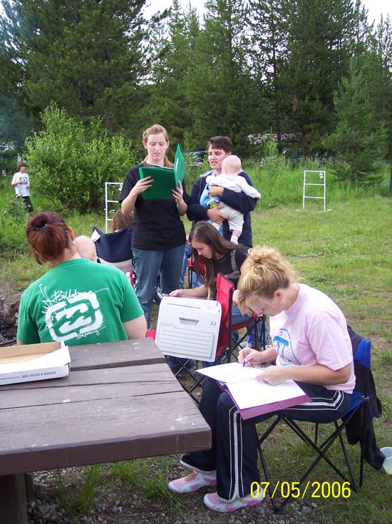 2006 family reunion in Yellowstone National Park